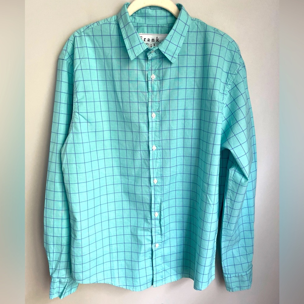Frank & Eileen Men’s Cotton Check Paul Long Sleeve Shirt Size Medium